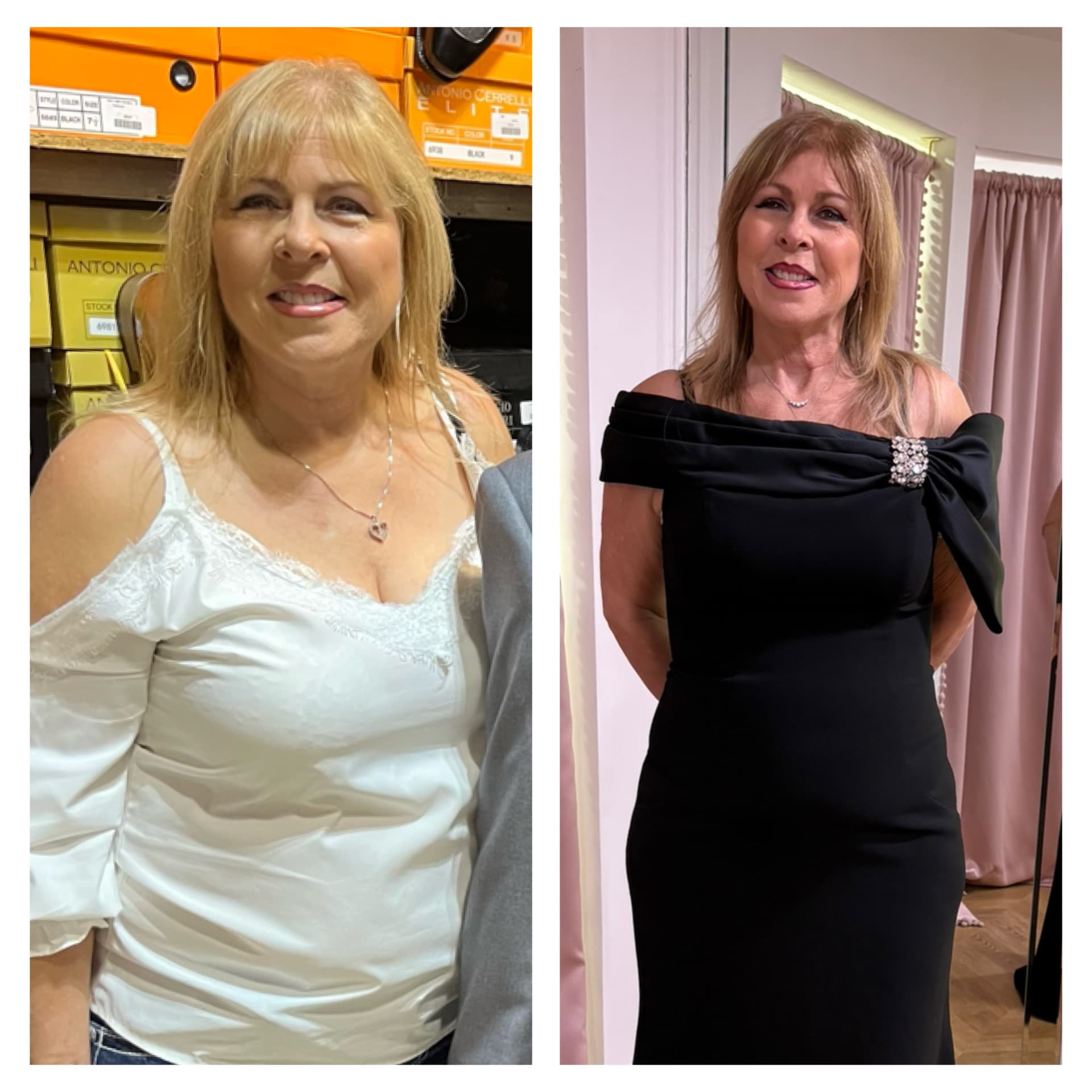Before and after, real patient at Padgett Medical Center. Individual results vary.