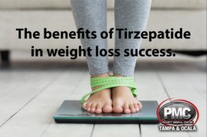 The benefits of Tirzepatide in weight loss success.