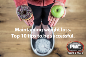 Maintaining weight loss. Top 10 tips to be successful.